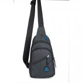 Newish Polo Bodybag Sırt ve Göğüs Çantası Siyah - 6