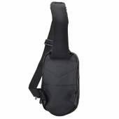 Ccs Tek Omuz Askılı Sırt ve Göğüs Çantası Usb Çıkışlı Siyah thumbnail 4
