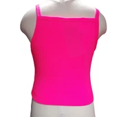 5-14 Yaş Kız Çocuk T-Shirt Crop Pembe Mor thumbnail 6