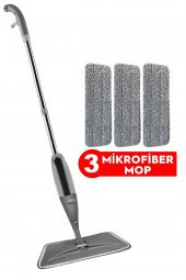 CONY SPREY MOP GRİ 3 MİKROFİBER MOPLU TEMİZLİK SETİ - 1