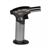 Butane Power Ayarlanabilir Torch Pürmüz Çakmak 2500 F Gümüş thumbnail 1