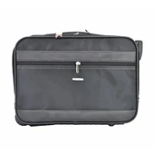 Çekçekli Kabin Boy Seyahat ve Business Çanta  42 Cm Siyah - 2