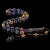 Minyatür Sure ve Gül İşlemeli Tesbih (Arya Kamalı Yapımı) thumbnail 3