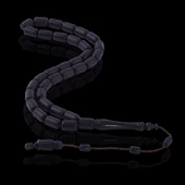 Kapsül Kesim Usta İşi Abanoz Ağacı Tesbih T-1415 - 2