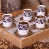 Bambum Lovisa - 6 Kişilik Kahve Fincan Takımı Dar thumbnail 2