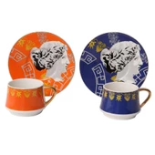 Lucky Art Mirth Bone 6Lı Kahve Fincanı - 1