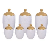 Lucky Art İsabella Bone Serisi 7Li Kavanoz Seti - 1