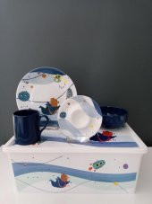 Keramika Astro 4 Parça Mama Takımı Saklama Kutusu Hediyeli - 1