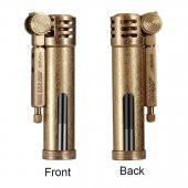 Zorro Z556 Benzinli Camlı Muhtar Çakmağı Otantik Sarı thumbnail 3