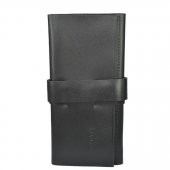 Hakiki Deri  Organizer Mini Rulo Siyah - 3