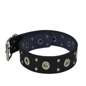 Vegan Deri Hll131 Puntolu Kadın Kemer 100 Cm Siyah - 1