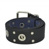 Vegan Deri Hll131 Puntolu Kadın Kemer 100 Cm Siyah - 3