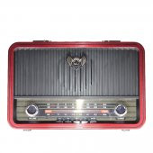 Retro 1907Bt Ahşap Nostaljik Fm Bluetooth Radyo - 1