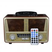 Retro Nostaljik Mdu112bt Radyo Bluetooth Kumandalı USB/SD Müzik Çalar Radyo - 4