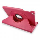 Samsung Galaxy T510 Tab A 10.1 Kılıf 360 Tablet Deri Kılıf Pembe - 3