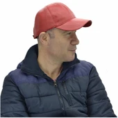Ayarlanabilir Deri Şapka Kırmızı thumbnail 1