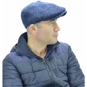 Peaky Blinders İngiliz Model Yün Kasket Lacivert - 2