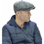 Peaky Blinders İngiliz Model Yün Kasket Açık Gri - 2