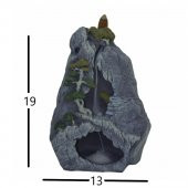 Şelale Formunda Ters Akış Tütsülük + 5 Aromatik Tütsü Gri - 5