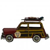 Dekoratif Nostaljik Metal Land Rover Rustik Otomobil Kırmızı - 2