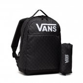 Vans Skool Sırt Çantası Kalemlikli Siyah Damalı thumbnail 1