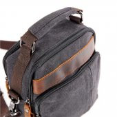 Ççs 31357 Kanvas Postacı Askılı Omuz Çantası Siyah thumbnail 6