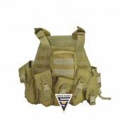 Ak47 Cordura Askeri Taktik Yelek Bej - 5