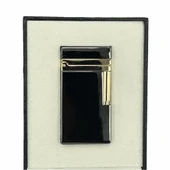 Dupont Tarz Yandan Çarklı Metal Çakmak Siyah - 3
