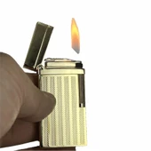 Dupont Tarz Yandan Çarklı Metal Çakmak Altın thumbnail 1