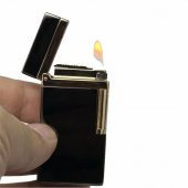 Dupont Tarz Yandan Çarklı Metal Çakmak Siyah - 1