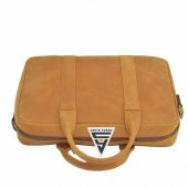 Hakiki Deri Evrak ve Laptop Organizer Çanta 13 İnç Taba - 6