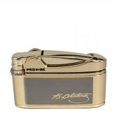 Atatürk imzalı İbelo Tarz Gazlı Çakmak Altın Renk thumbnail 1