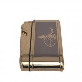 Atatürk imzalı İbelo Tarz Gazlı Çakmak Altın Renk thumbnail 4