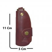 Hakiki Deri Slim Anahtarlık Bordo - 5
