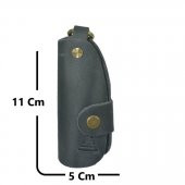 Hakiki Deri Slim Anahtarlık Gri - 3