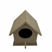 Dörtlü Orta Boy Ahşap Kuş Yuvası 15x16 Cm - 3