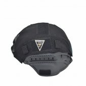 Taktikal Airsoft Paintball Plastik Kask Siyah Bandanalı - 1