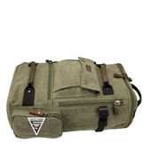 Ççs London 51564 Kanvas Seyahat Sırt Çantası Yeşil thumbnail 3