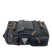 Ççs London 51564 Kanvas Seyahat Sırt Çantası Siyah thumbnail 2