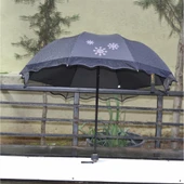 Marlux 1213 Tül Desenli Manuel Kadın Şemsiye Siyah thumbnail 8