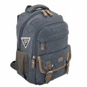 Ççs London 51567 Kanvas Laptop Bölmeli Sırt Çantası Siyah - 3