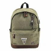 Ççs London 51568 Kanvas Usb Sırt Çantası Yeşil thumbnail 1