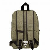 Ççs London 51568 Kanvas Usb Sırt Çantası Yeşil thumbnail 3