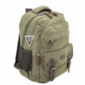 Ççs London 51567 Kanvas Laptop Bölmeli Sırt Çantası Yeşil - 8