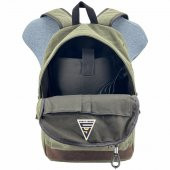 Ççs London 51568 Kanvas Usb Sırt Çantası Yeşil thumbnail 5