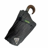 April A-228G Elite Deri Baston Sap Otomatik Şemsiye Kahve thumbnail 4