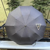 April A-228G Elite Deri Baston Sap Otomatik Şemsiye Kahve thumbnail 6