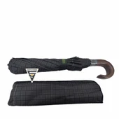 April A-228G Elite Deri Baston Sap Otomatik Şemsiye Kahve thumbnail 3