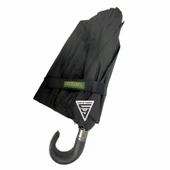 April A-228G Elite Deri Baston Sap Otomatik Şemsiye Siyah thumbnail 1