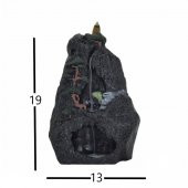 Şelale Formunda Ters Akış Tütsülük + 5 Aromatik Tütsü Siyah - 5